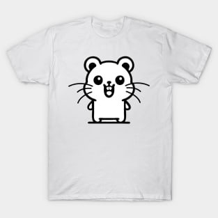 Joyful Hamster: Spreading Smiles with a Grin T-Shirt